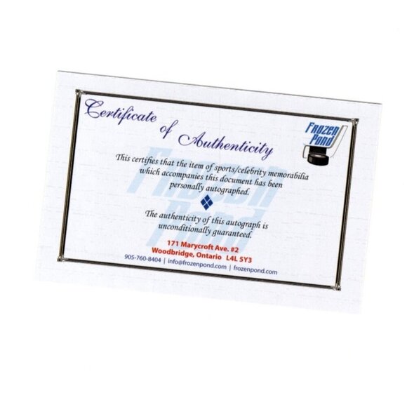 Bill Guerin SIGNED Blues 8X10 Photo COA Frozen Pond - Picture 2 of 2